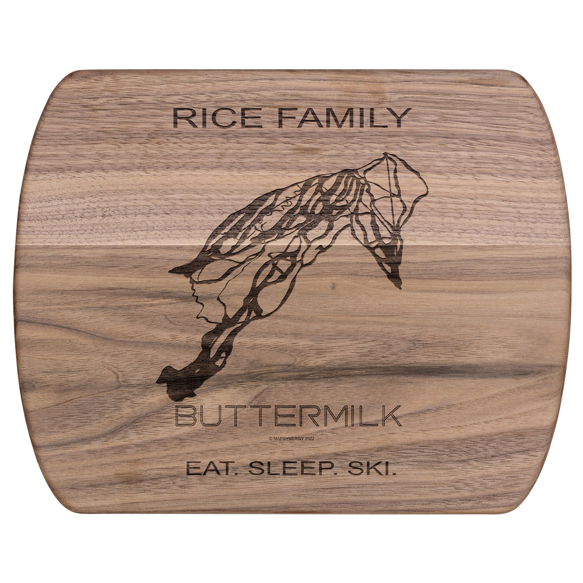 PERSONALIZED Buttermilk ,Colorado SKI TRAIL MAP CUTTING BOARD