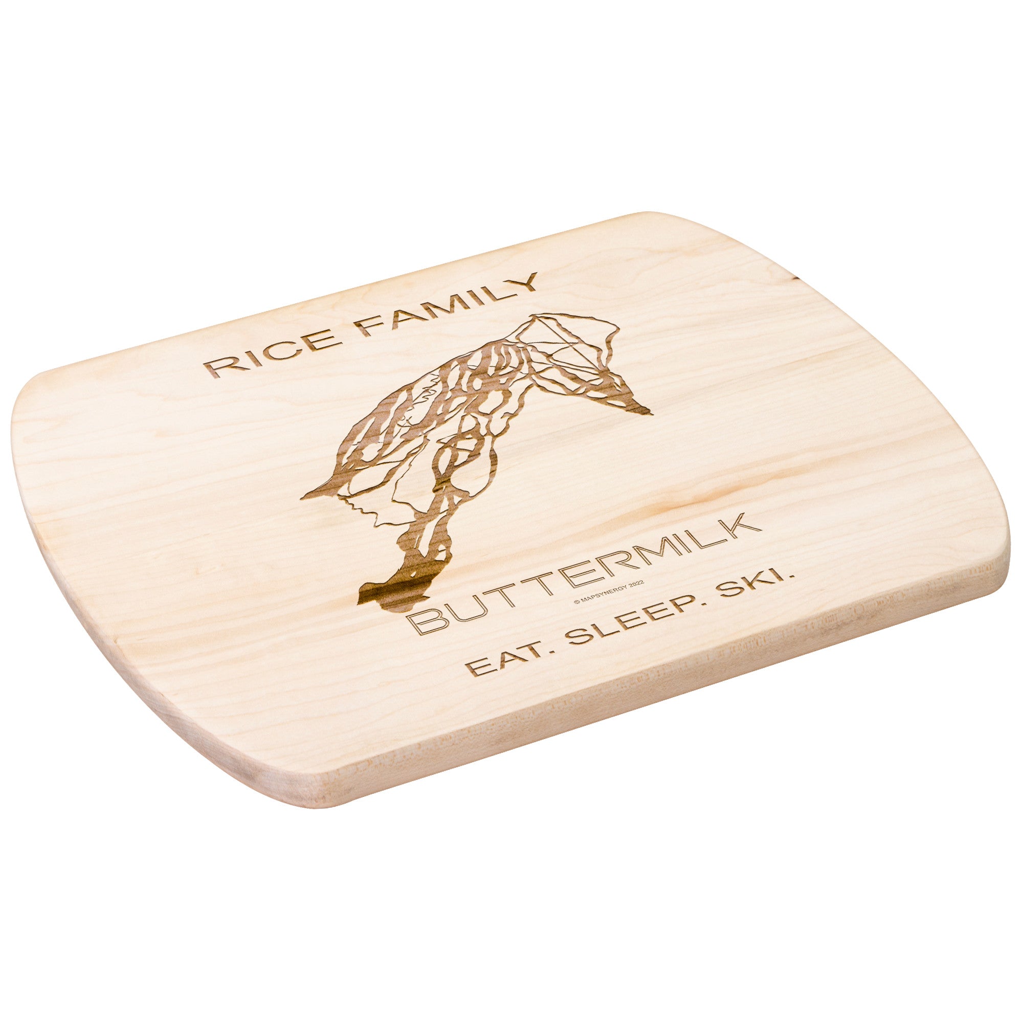 PERSONALIZED Buttermilk ,Colorado SKI TRAIL MAP CUTTING BOARD