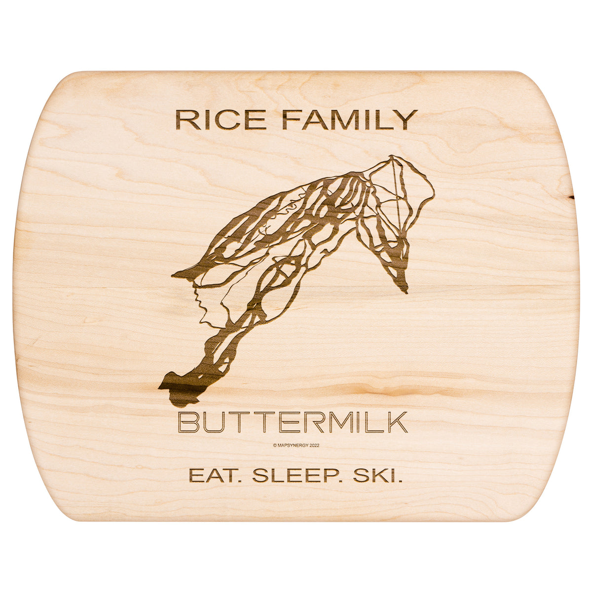 PERSONALIZED Buttermilk ,Colorado SKI TRAIL MAP CUTTING BOARD