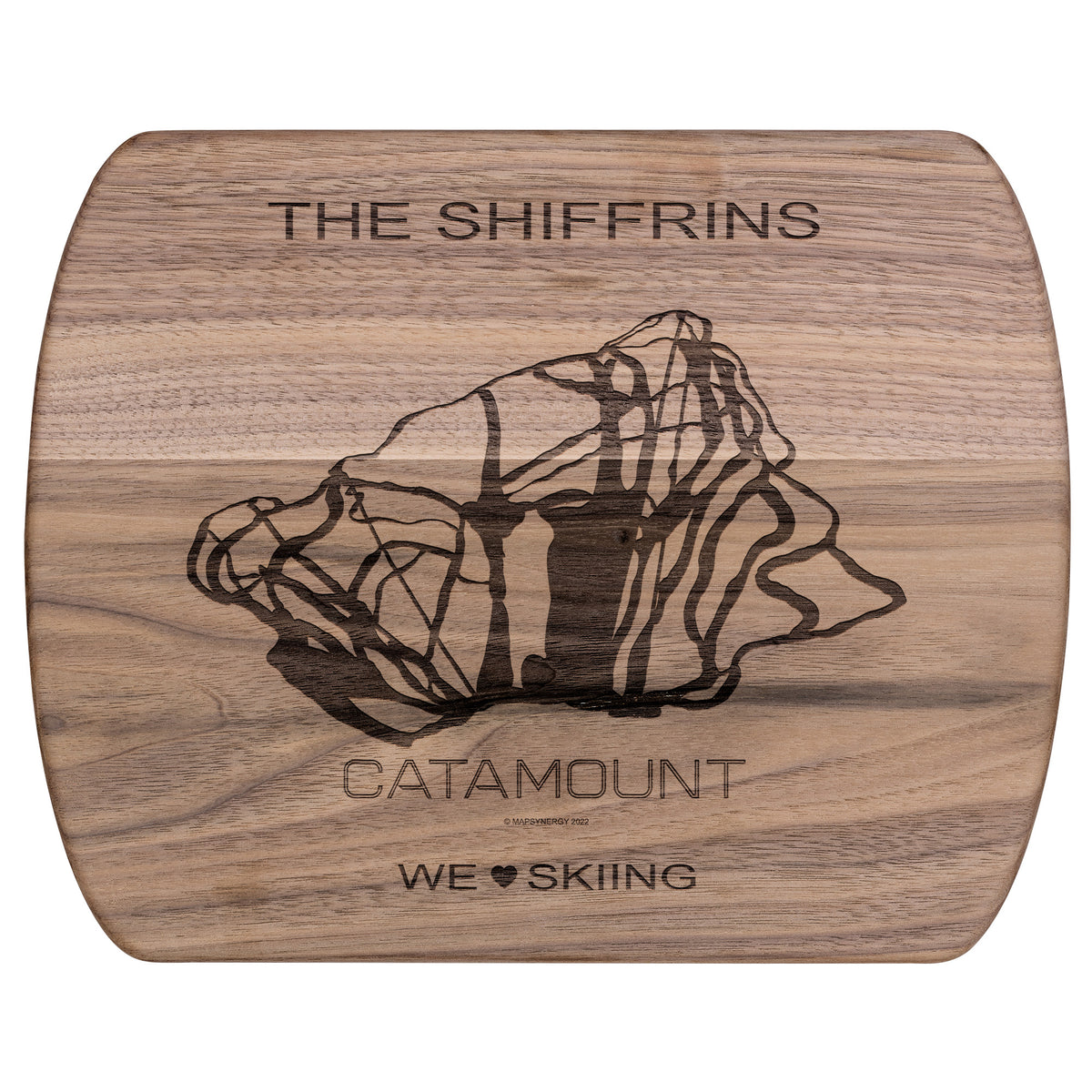 PERSONALIZED CATAMOUNT, NEW YORK SKI TRAIL MAP CUTTING BOARD