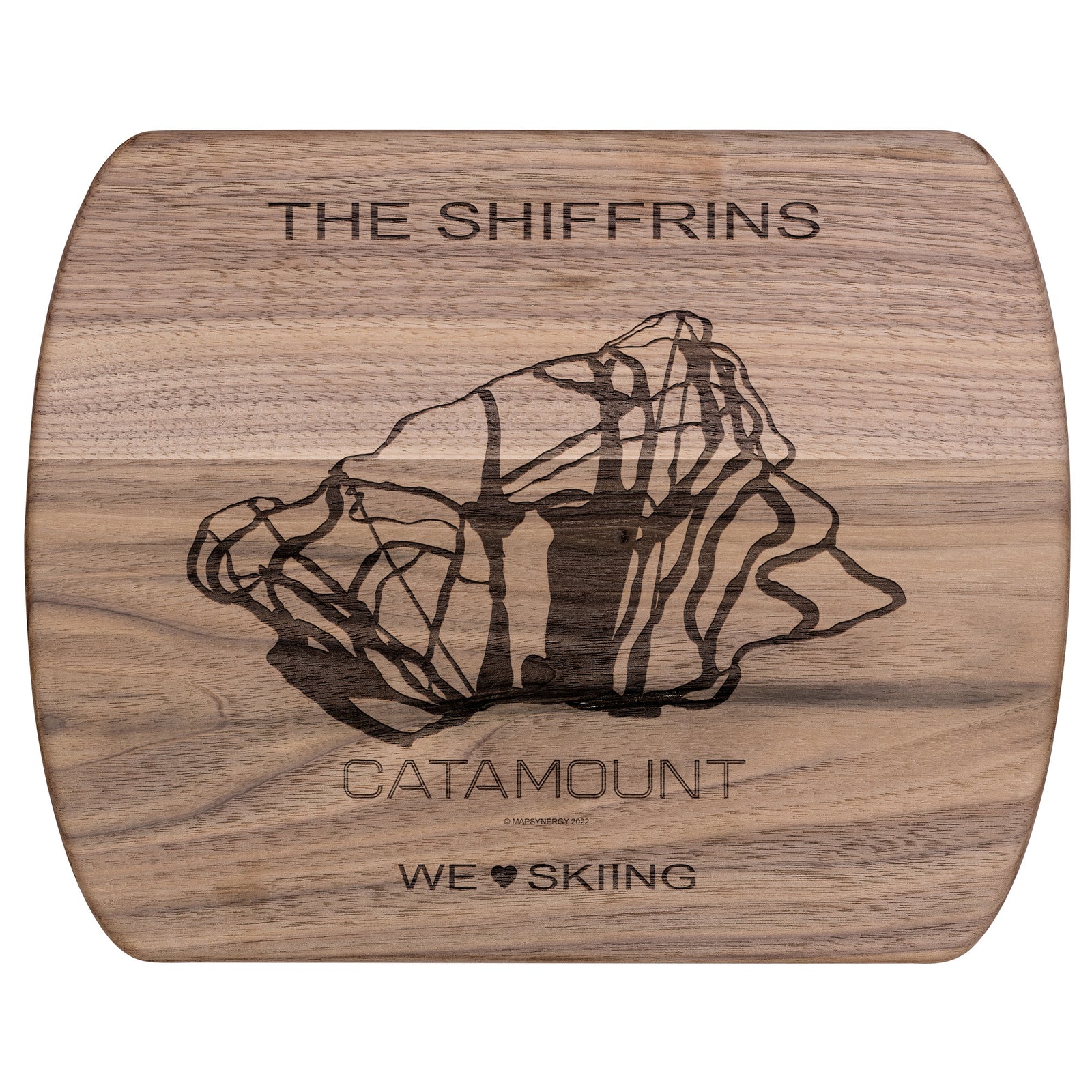 PERSONALIZED CATAMOUNT, NEW YORK SKI TRAIL MAP CUTTING BOARD
