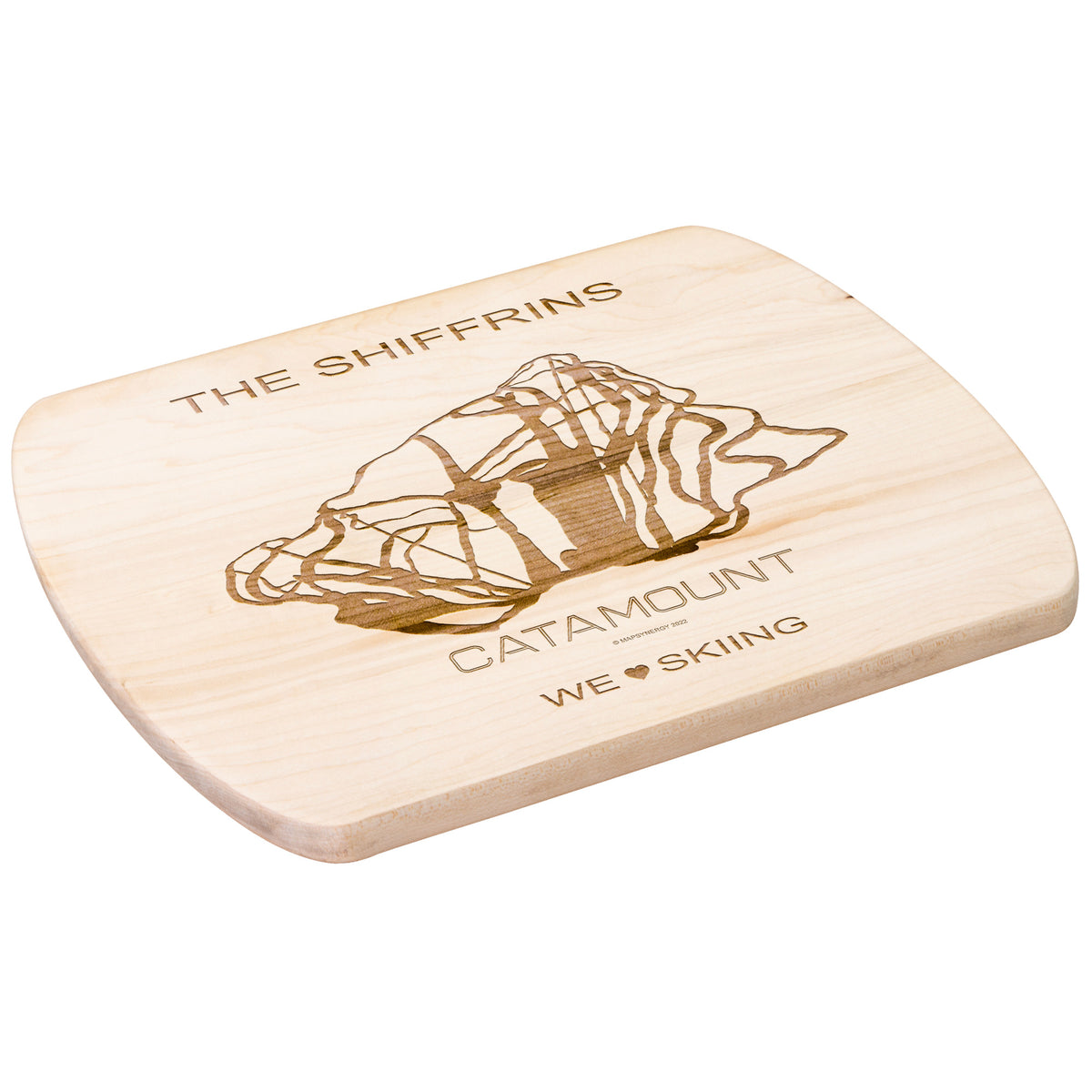 PERSONALIZED CATAMOUNT, NEW YORK SKI TRAIL MAP CUTTING BOARD