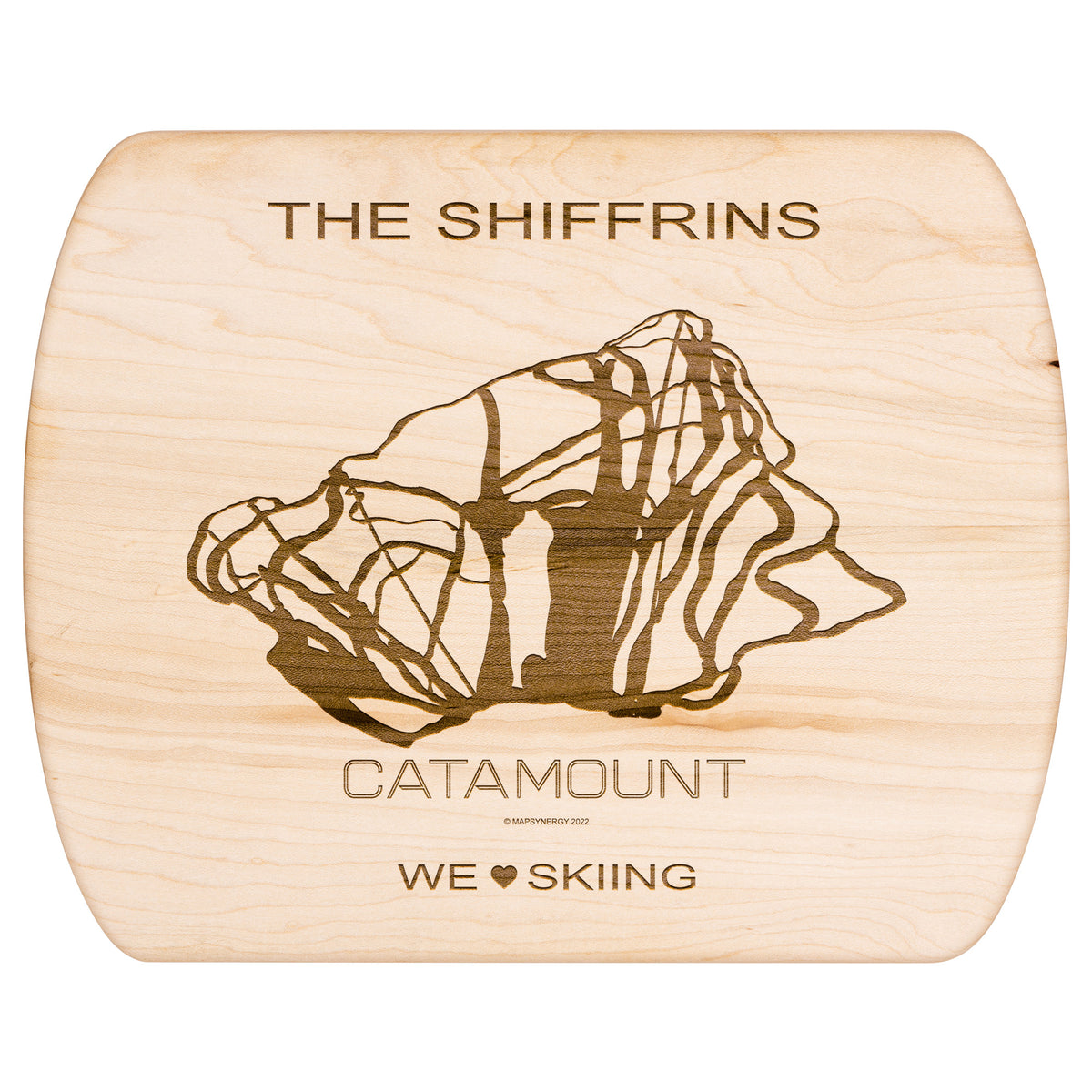 PERSONALIZED CATAMOUNT, NEW YORK SKI TRAIL MAP CUTTING BOARD