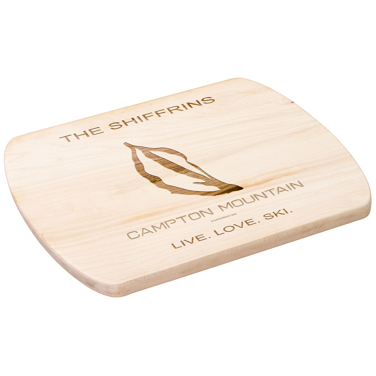PERSONALIZED Campton Mountain , New Hampshire SKI TRAIL MAP CUTTING BOARD