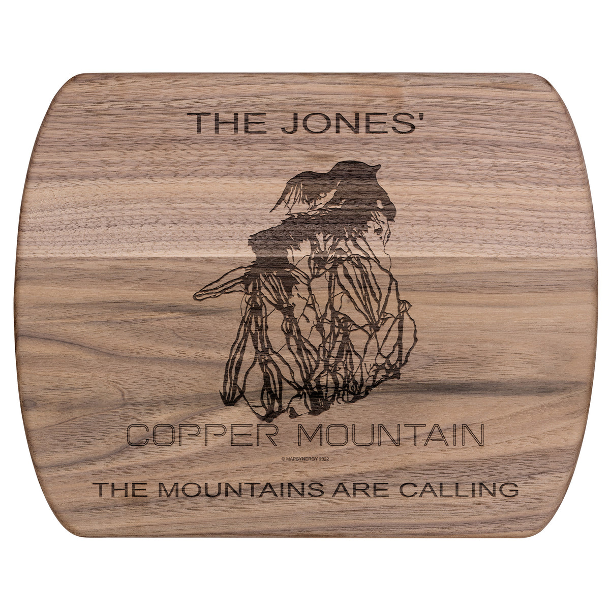 PERSONALIZED Copper Mountain ,Colorado SKI TRAIL MAP CUTTING BOARD
