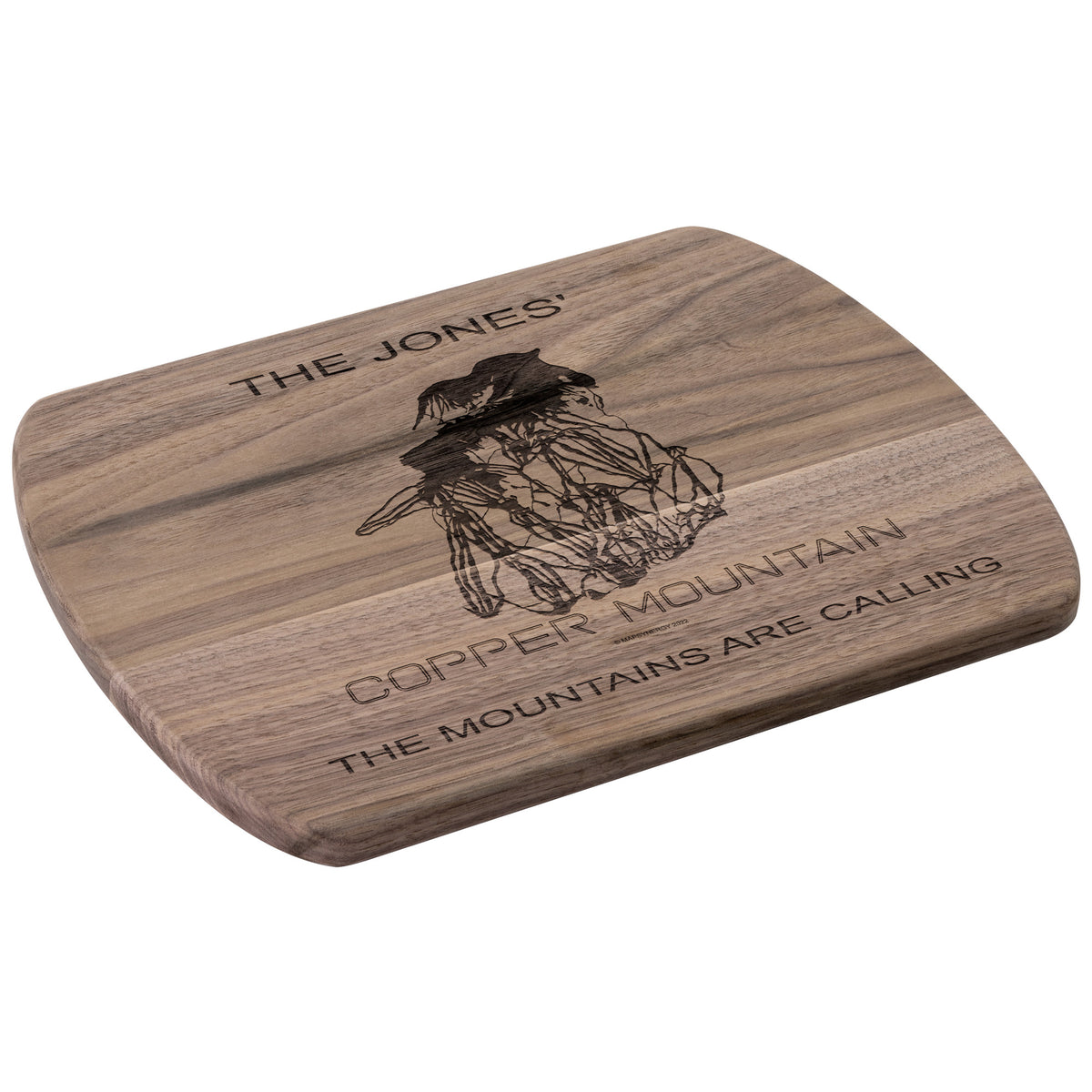PERSONALIZED Copper Mountain ,Colorado SKI TRAIL MAP CUTTING BOARD