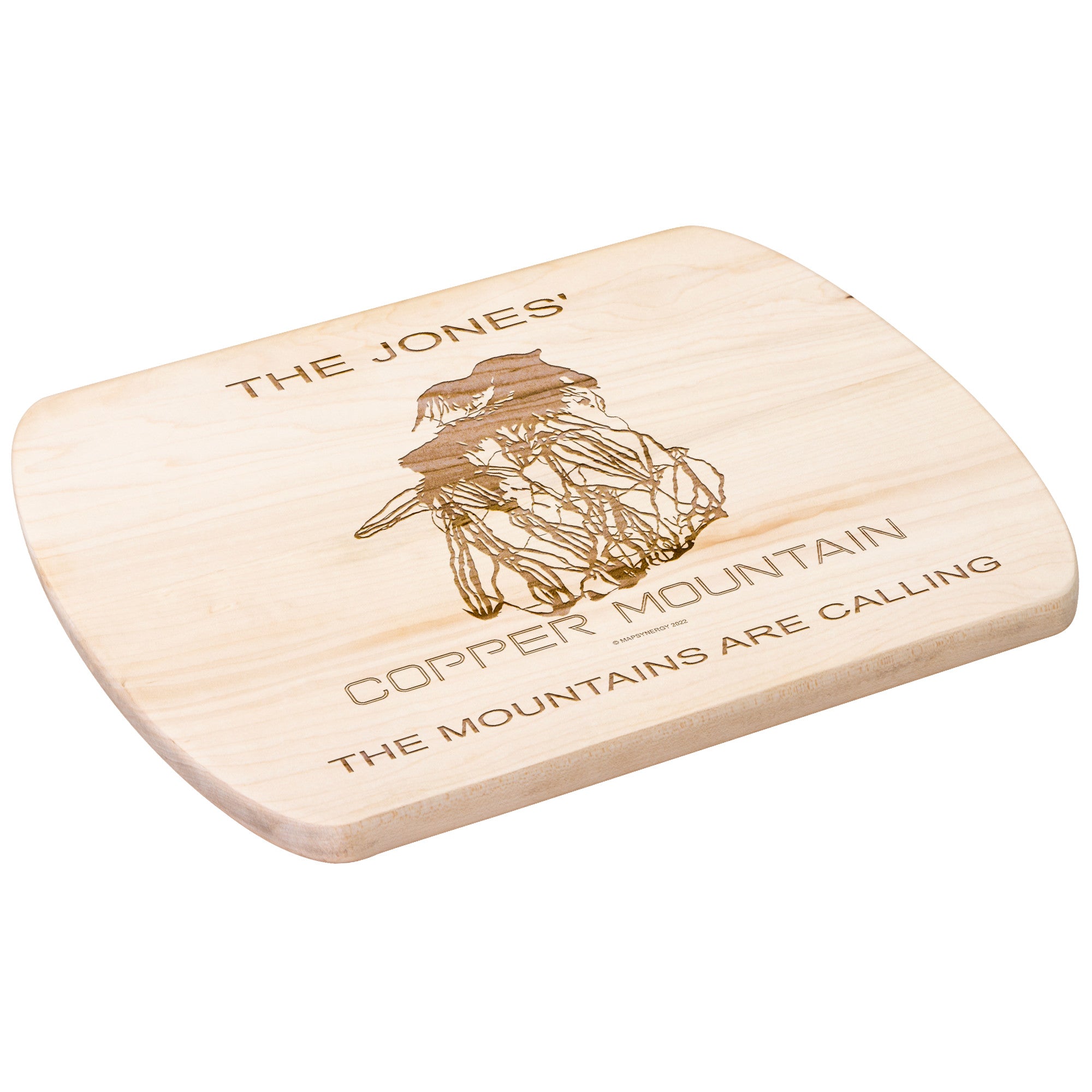 PERSONALIZED Copper Mountain ,Colorado SKI TRAIL MAP CUTTING BOARD