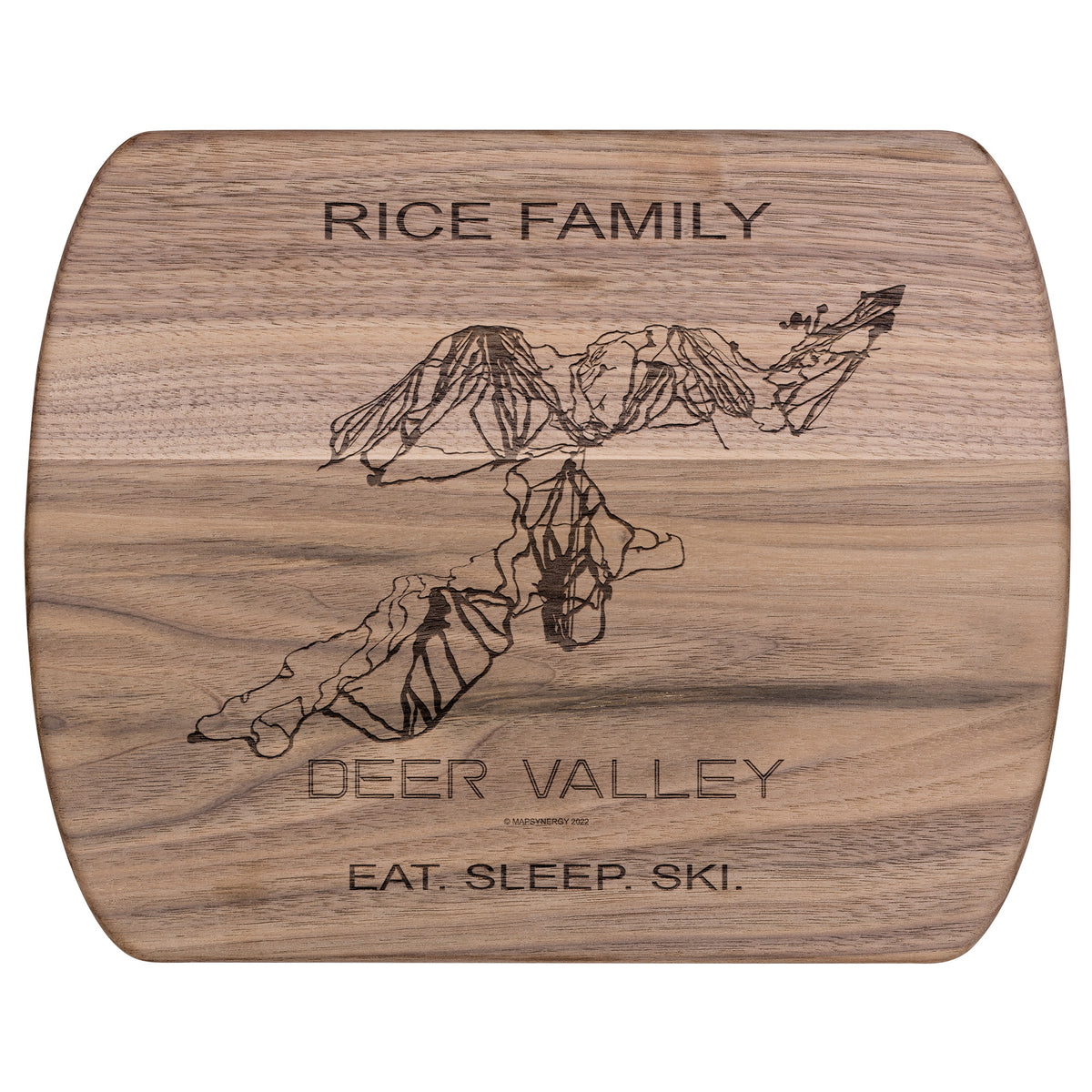 PERSONALIZED Deer Valley ,Utah SKI TRAIL MAP CUTTING BOARD