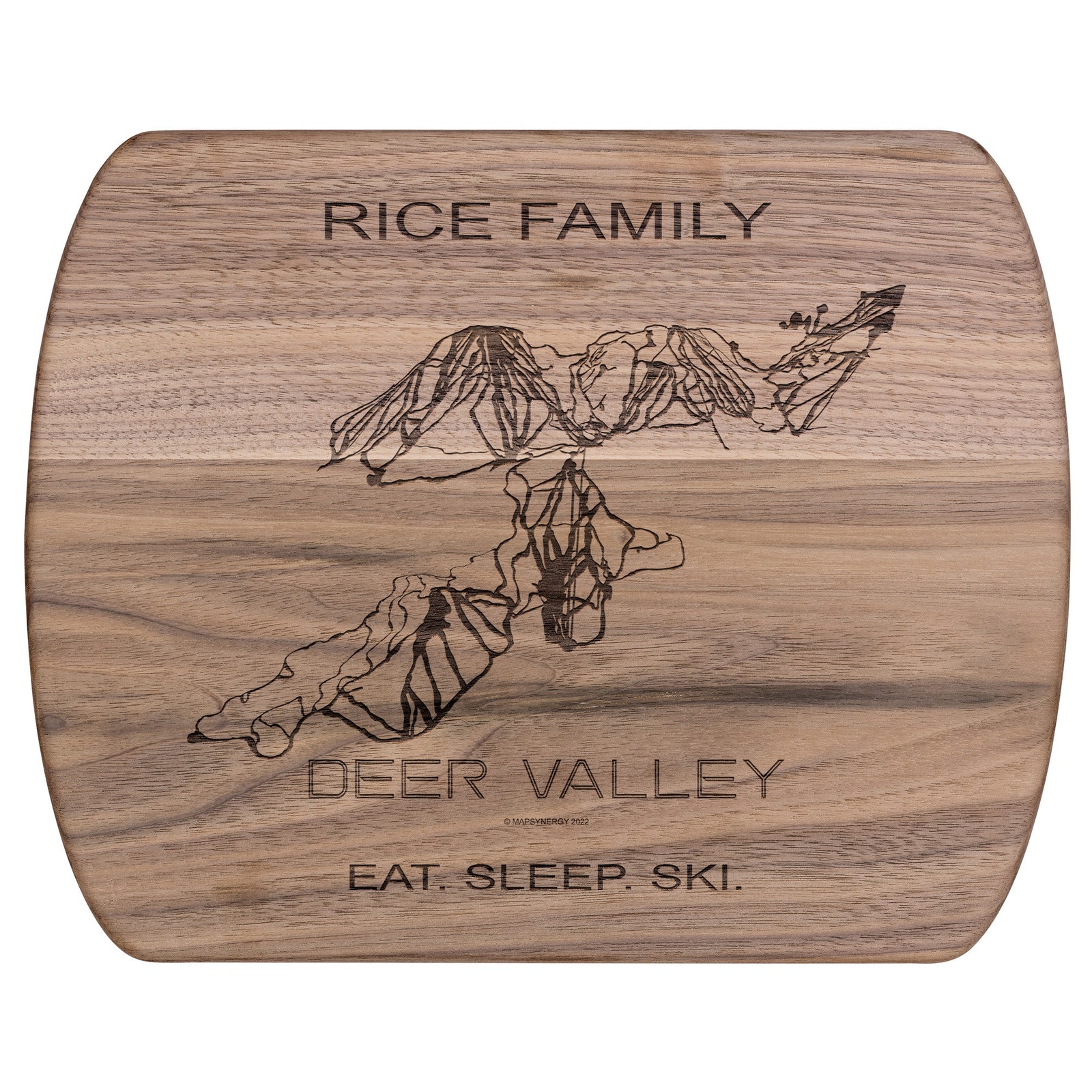 PERSONALIZED Deer Valley ,Utah SKI TRAIL MAP CUTTING BOARD