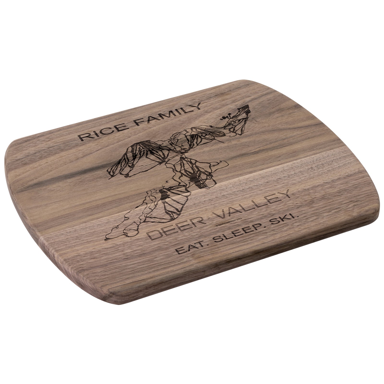 PERSONALIZED Deer Valley ,Utah SKI TRAIL MAP CUTTING BOARD