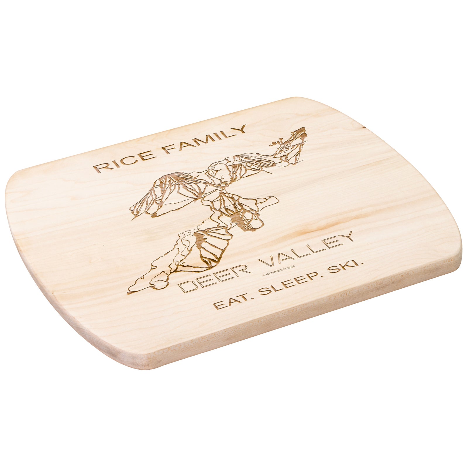 PERSONALIZED Deer Valley ,Utah SKI TRAIL MAP CUTTING BOARD
