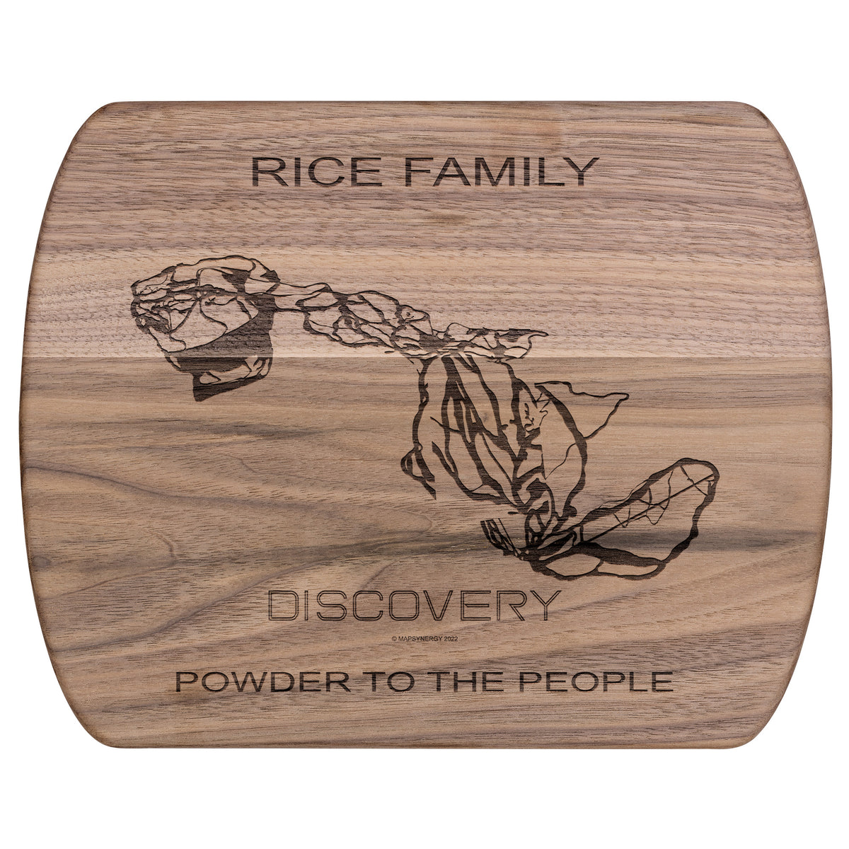 PERSONALIZED Discovery , Montana SKI TRAIL MAP CUTTING BOARD