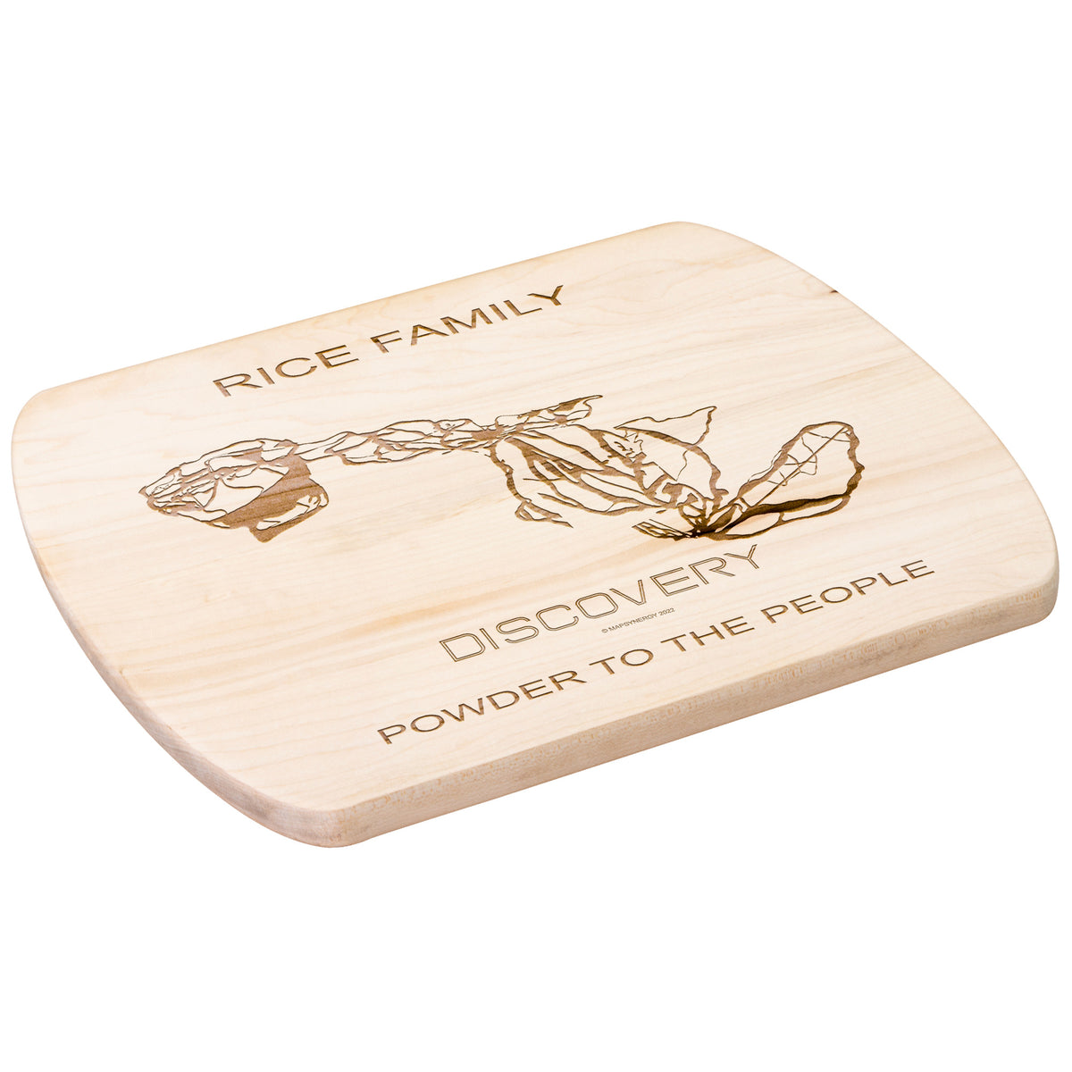 PERSONALIZED Discovery , Montana SKI TRAIL MAP CUTTING BOARD