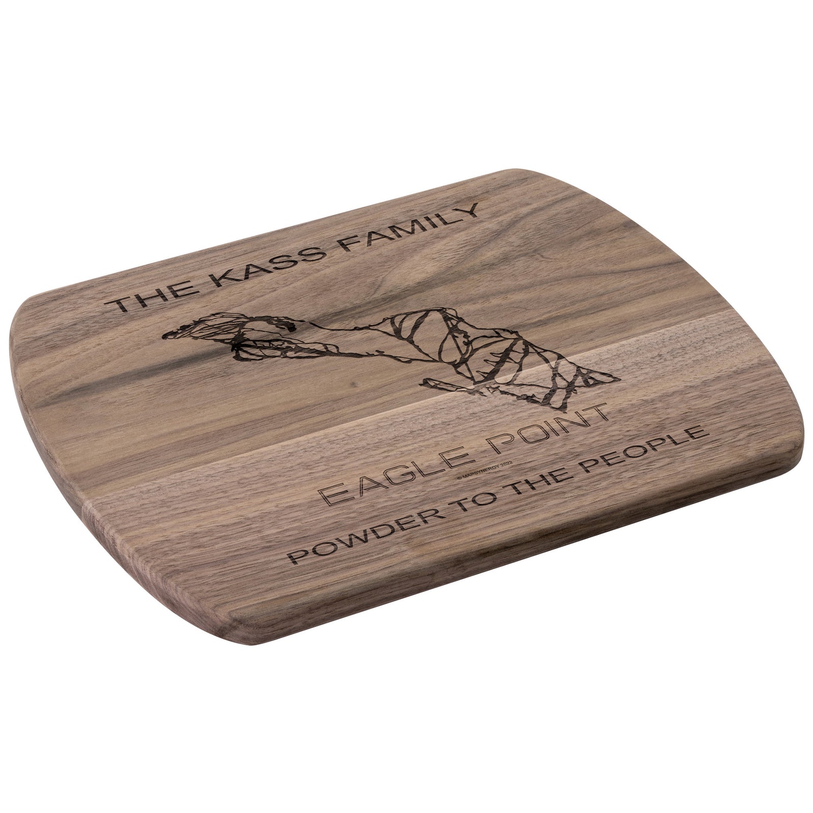 PERSONALIZED Eagle Point, Utah SKI TRAIL MAP CUTTING BOARD