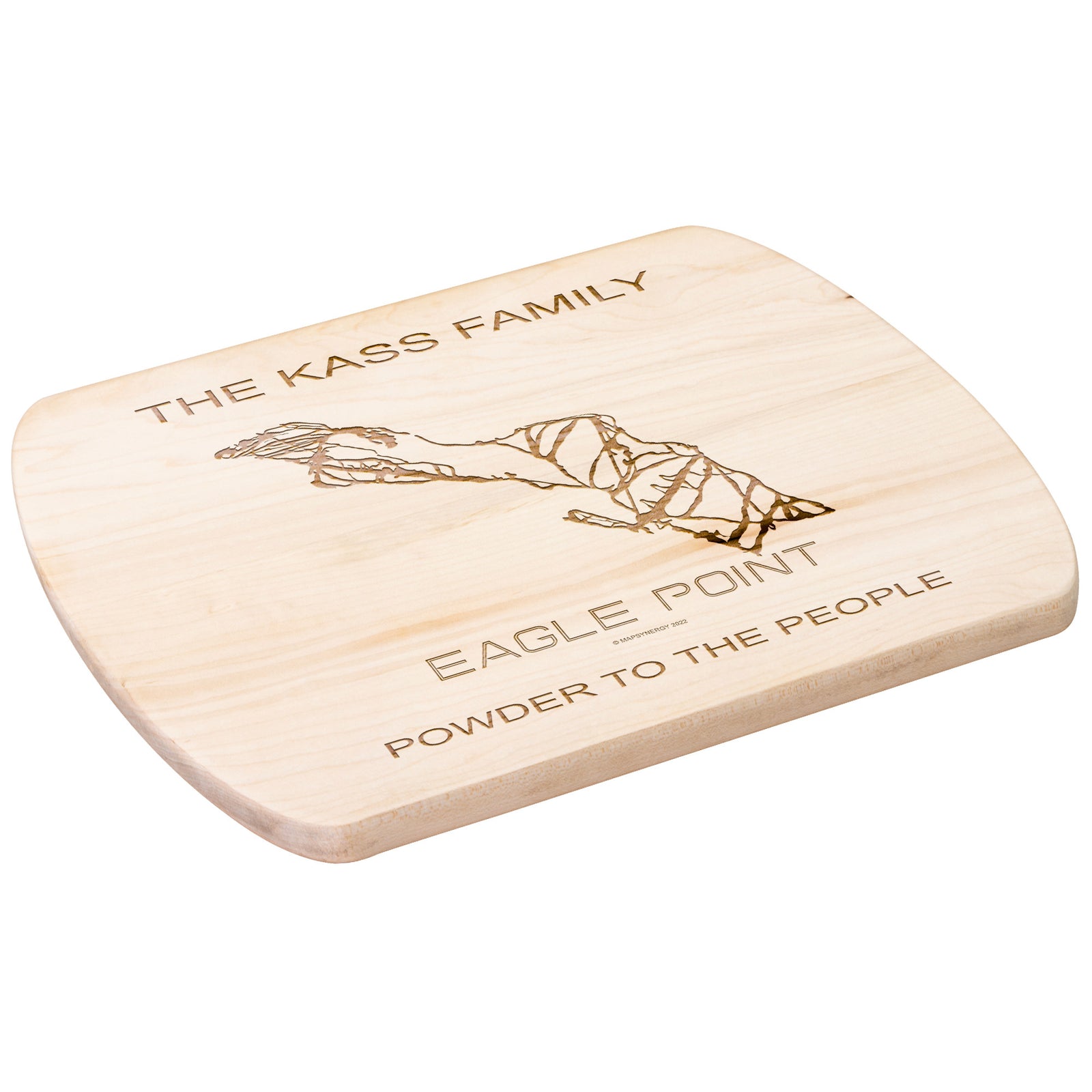 PERSONALIZED Eagle Point, Utah SKI TRAIL MAP CUTTING BOARD