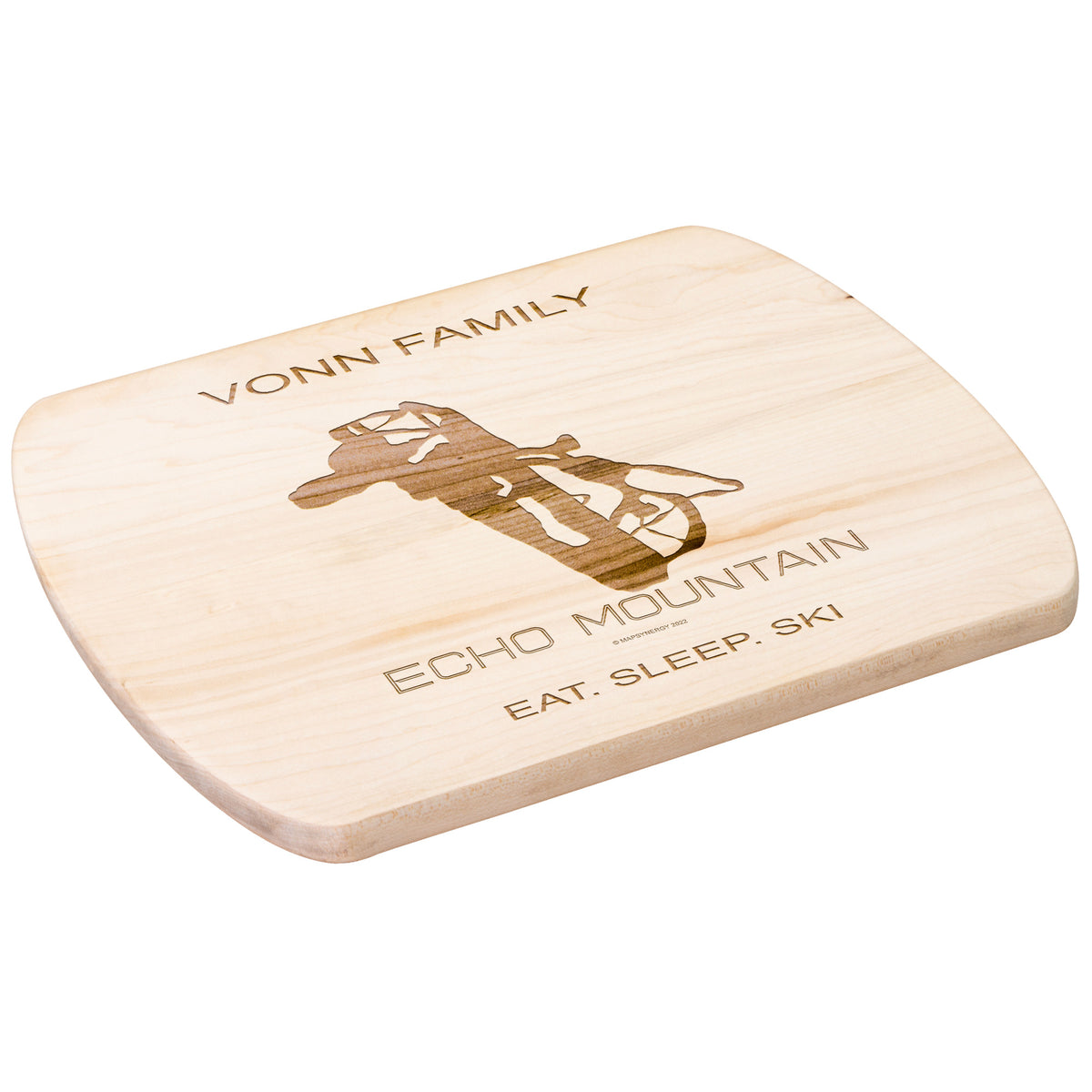 PERSONALIZED Echo Mountain ,Colorado SKI TRAIL MAP CUTTING BOARD
