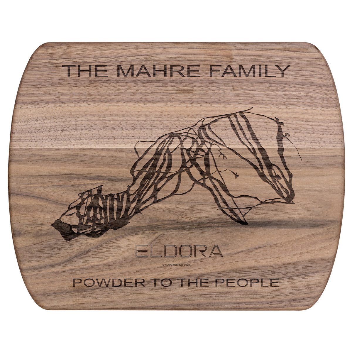 PERSONALIZED Eldora ,Colorado SKI TRAIL MAP CUTTING BOARD