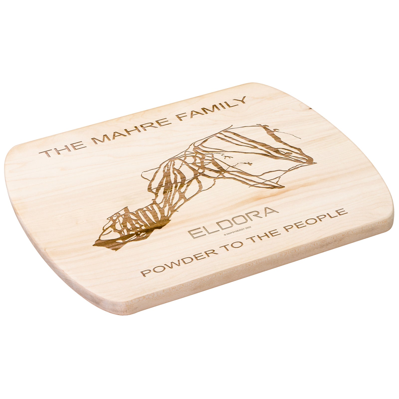 PERSONALIZED Eldora ,Colorado SKI TRAIL MAP CUTTING BOARD