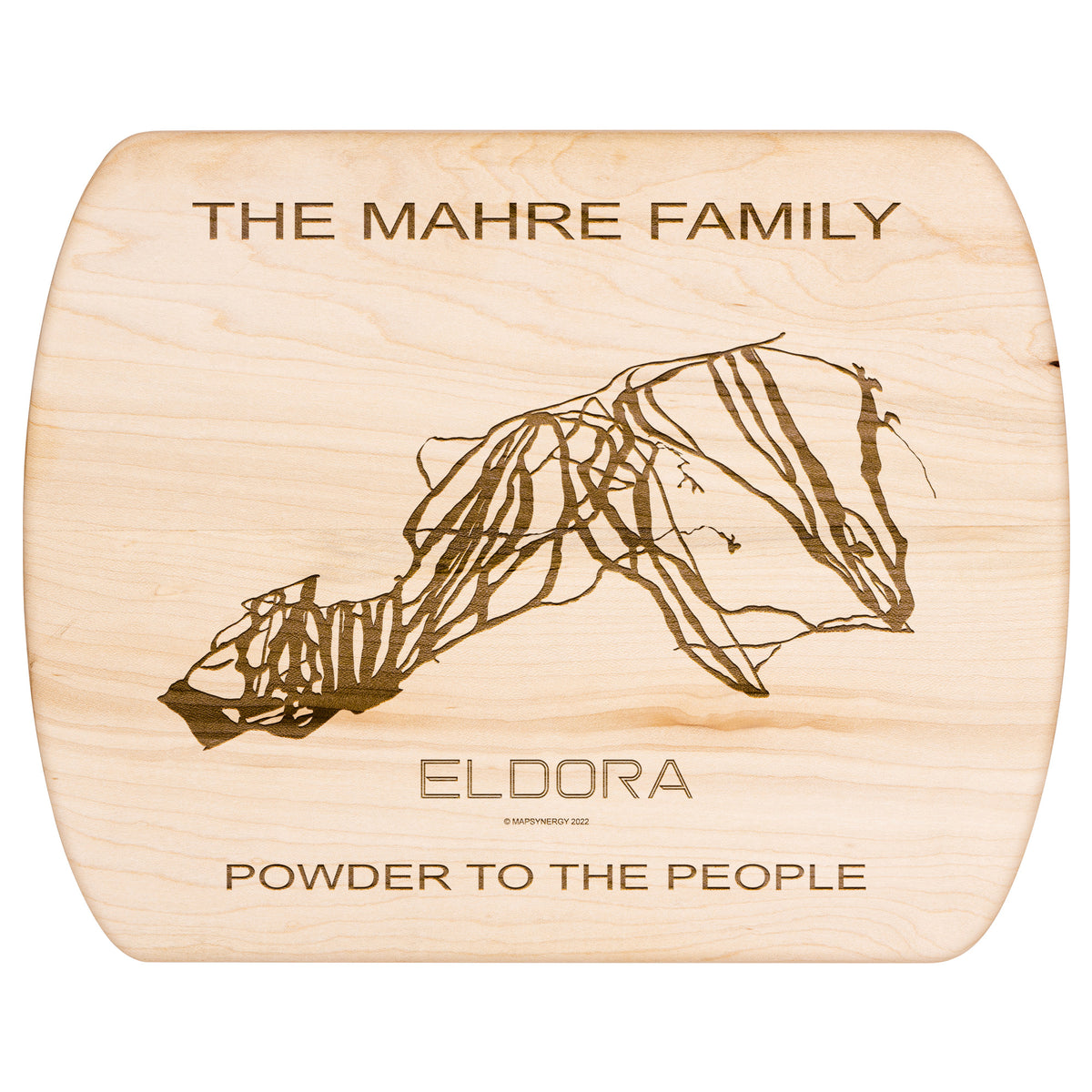 PERSONALIZED Eldora ,Colorado SKI TRAIL MAP CUTTING BOARD