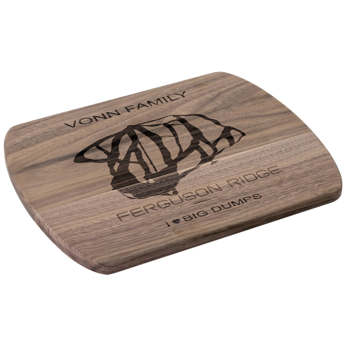 PERSONALIZED FERGUSON RIDGE,OREGON SKI TRAIL MAP CUTTING BOARD