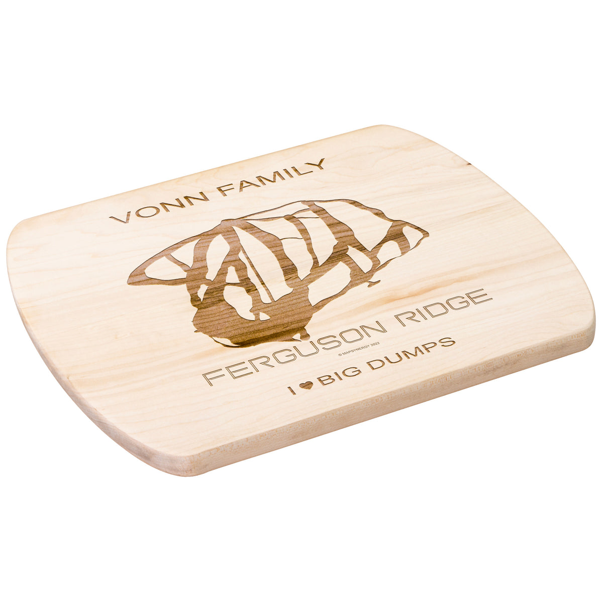 PERSONALIZED FERGUSON RIDGE,OREGON SKI TRAIL MAP CUTTING BOARD