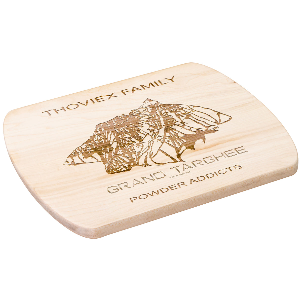 PERSONALIZED Grand Targhee , Wyoming SKI TRAIL MAP CUTTING BOARD