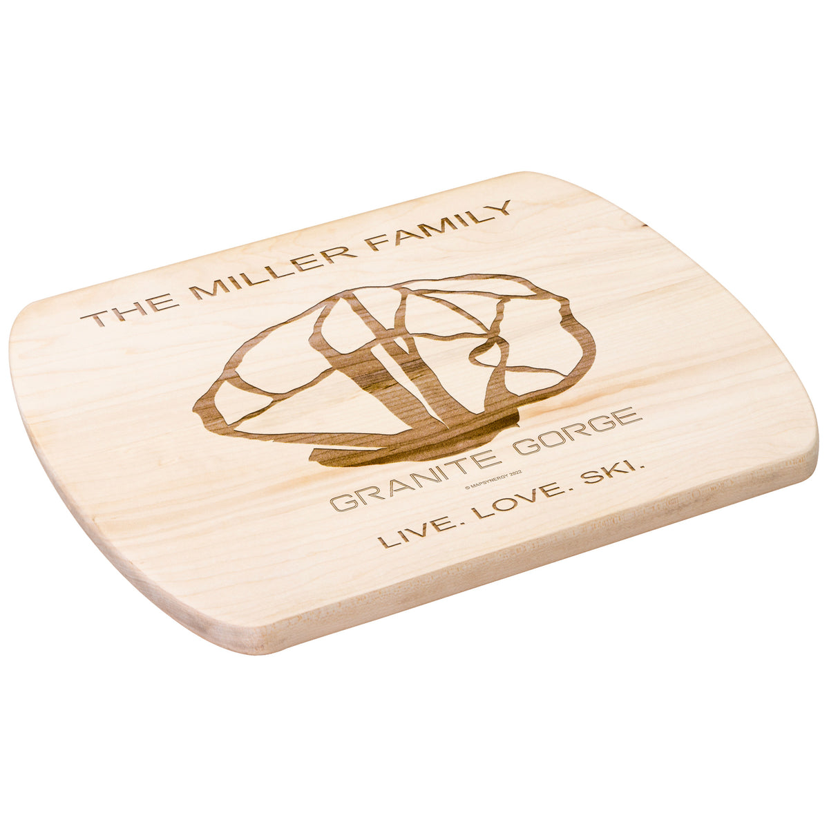 PERSONALIZED Granite Gorge   , New Hampshire SKI TRAIL MAP CUTTING BOARD
