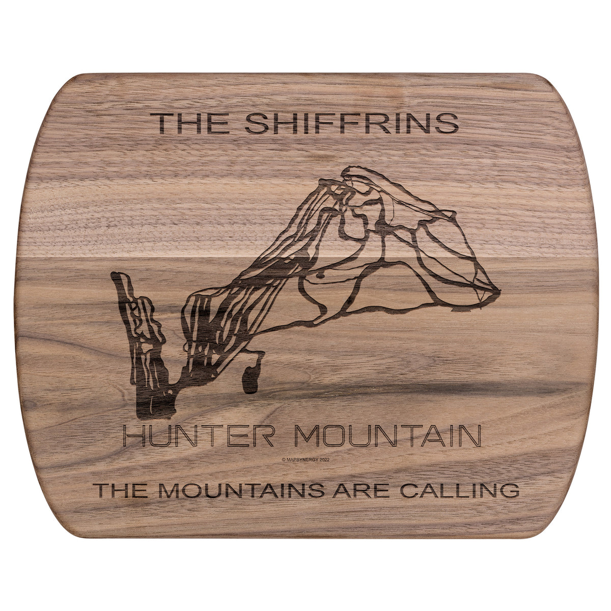 PERSONALIZED HUNTER MOUNTAIN, NEW YORK SKI TRAIL MAP CUTTING BOARD