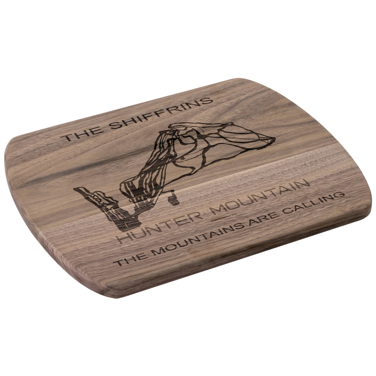 PERSONALIZED HUNTER MOUNTAIN, NEW YORK SKI TRAIL MAP CUTTING BOARD