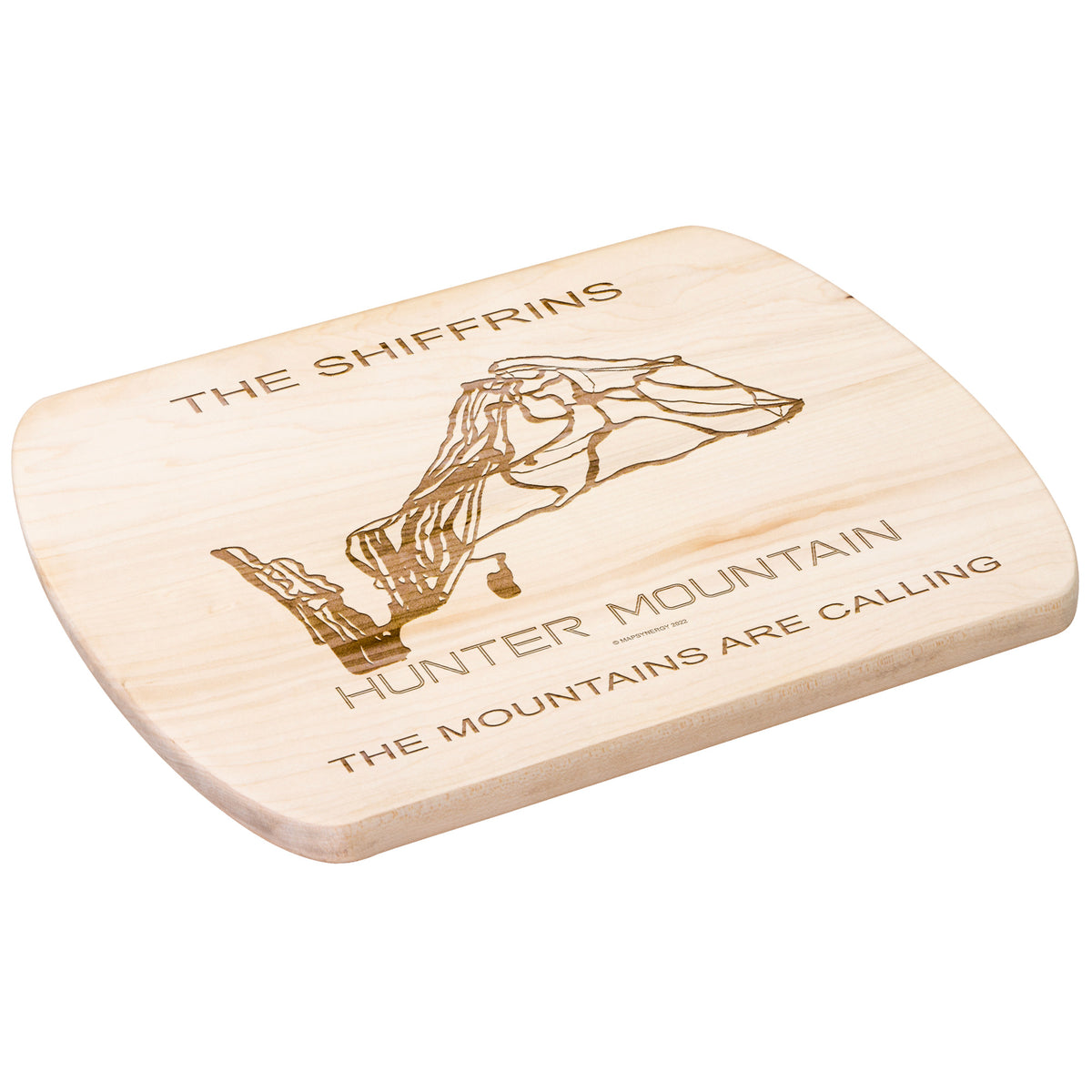 PERSONALIZED HUNTER MOUNTAIN, NEW YORK SKI TRAIL MAP CUTTING BOARD
