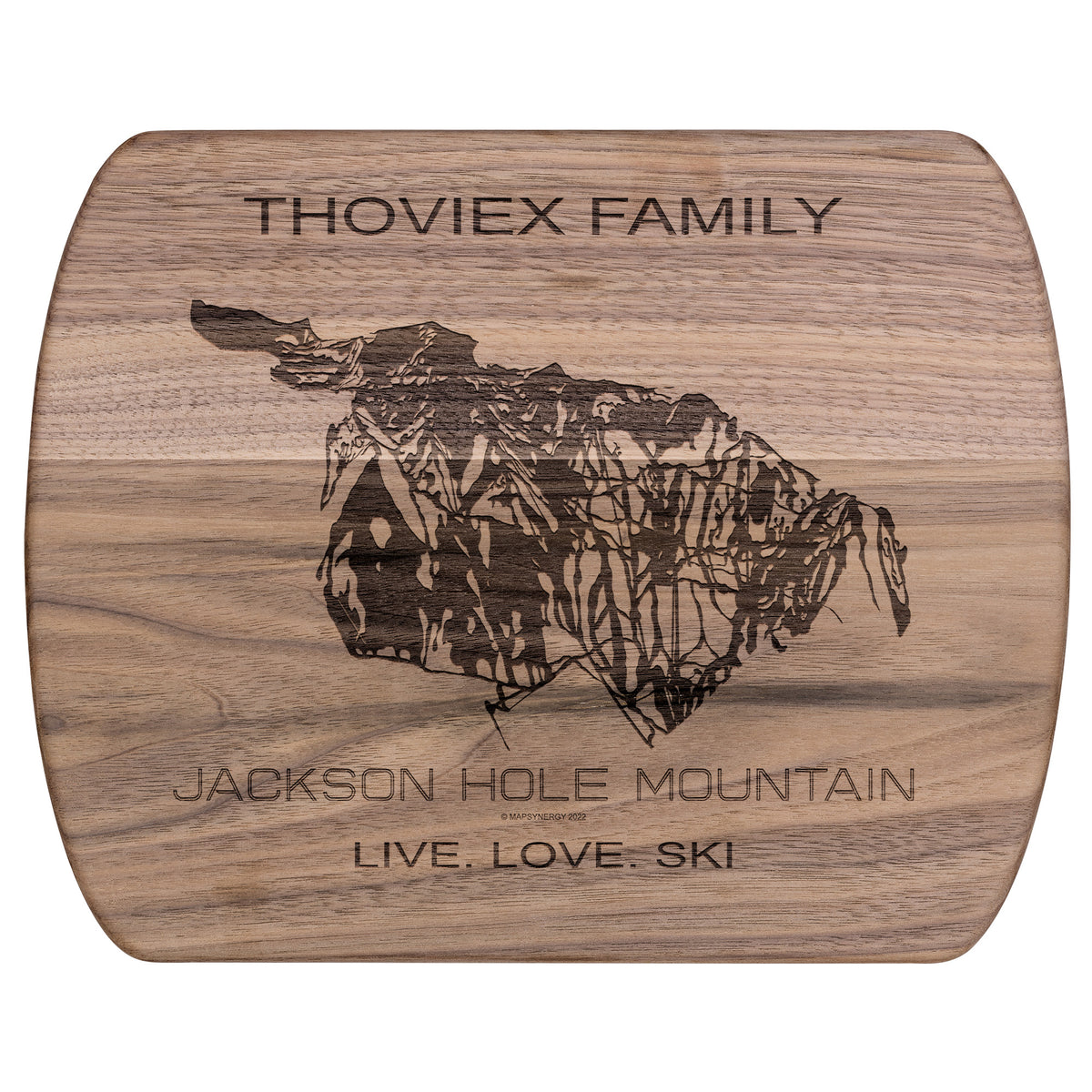 PERSONALIZED Hardwood Cutting Board - Jackson Hole, Wyoming