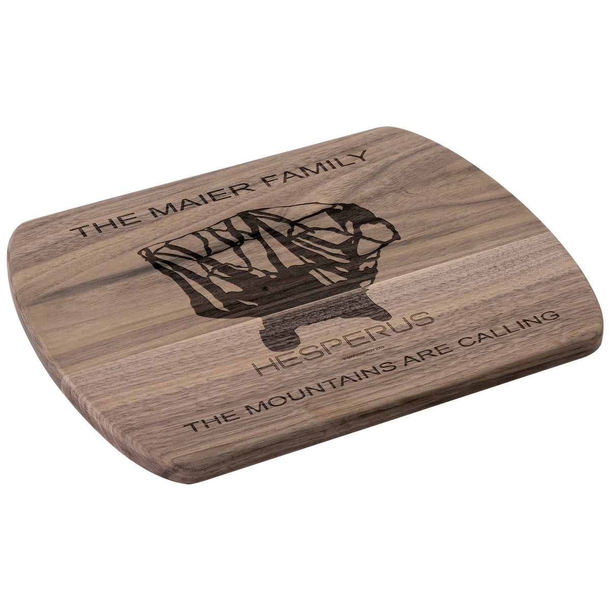 PERSONALIZED Hesperus ,Colorado SKI TRAIL MAP CUTTING BOARD