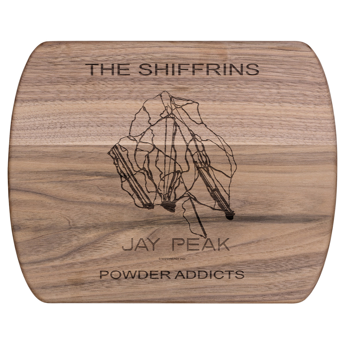 PERSONALIZED Jay Peak, Vermont  SKI TRAIL MAP CUTTING BOARD