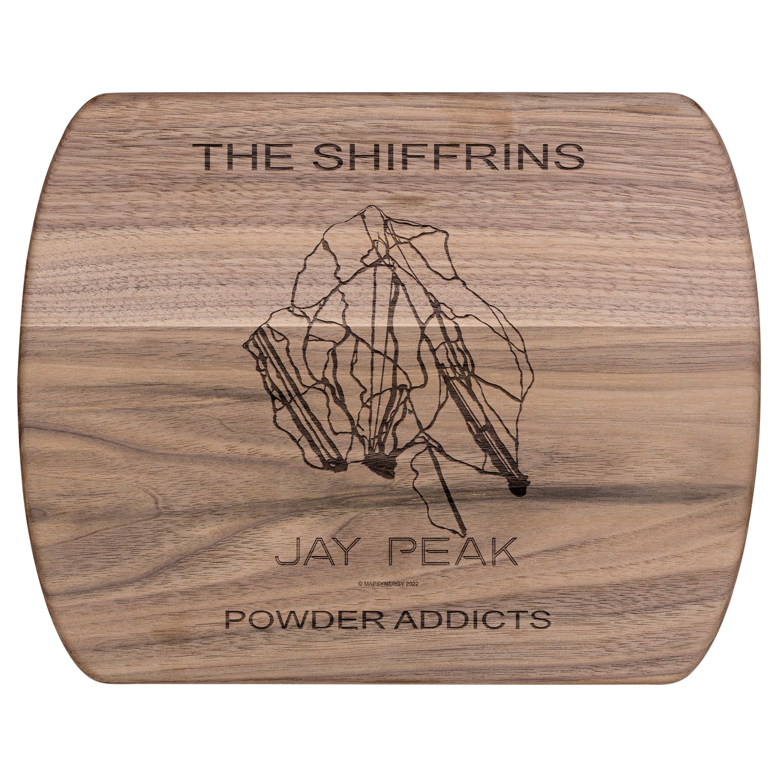 PERSONALIZED Jay Peak, Vermont  SKI TRAIL MAP CUTTING BOARD