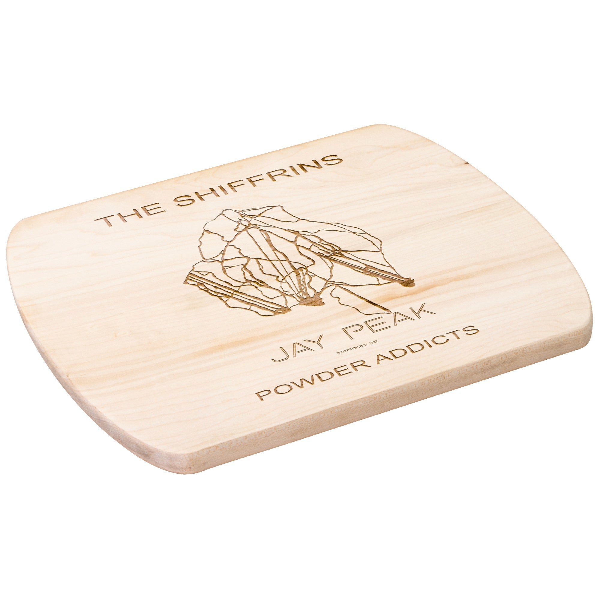 PERSONALIZED Jay Peak, Vermont  SKI TRAIL MAP CUTTING BOARD