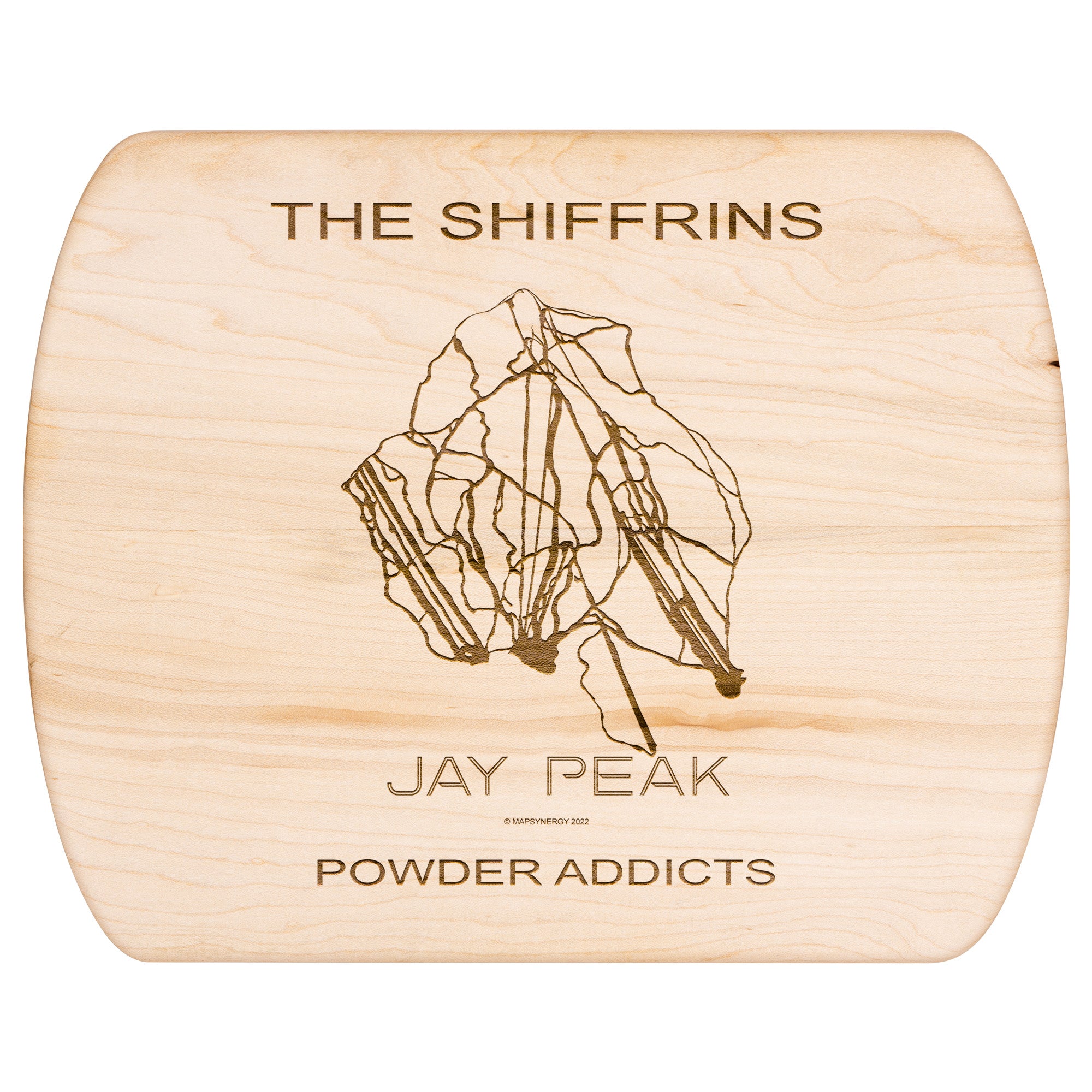 PERSONALIZED Jay Peak, Vermont  SKI TRAIL MAP CUTTING BOARD