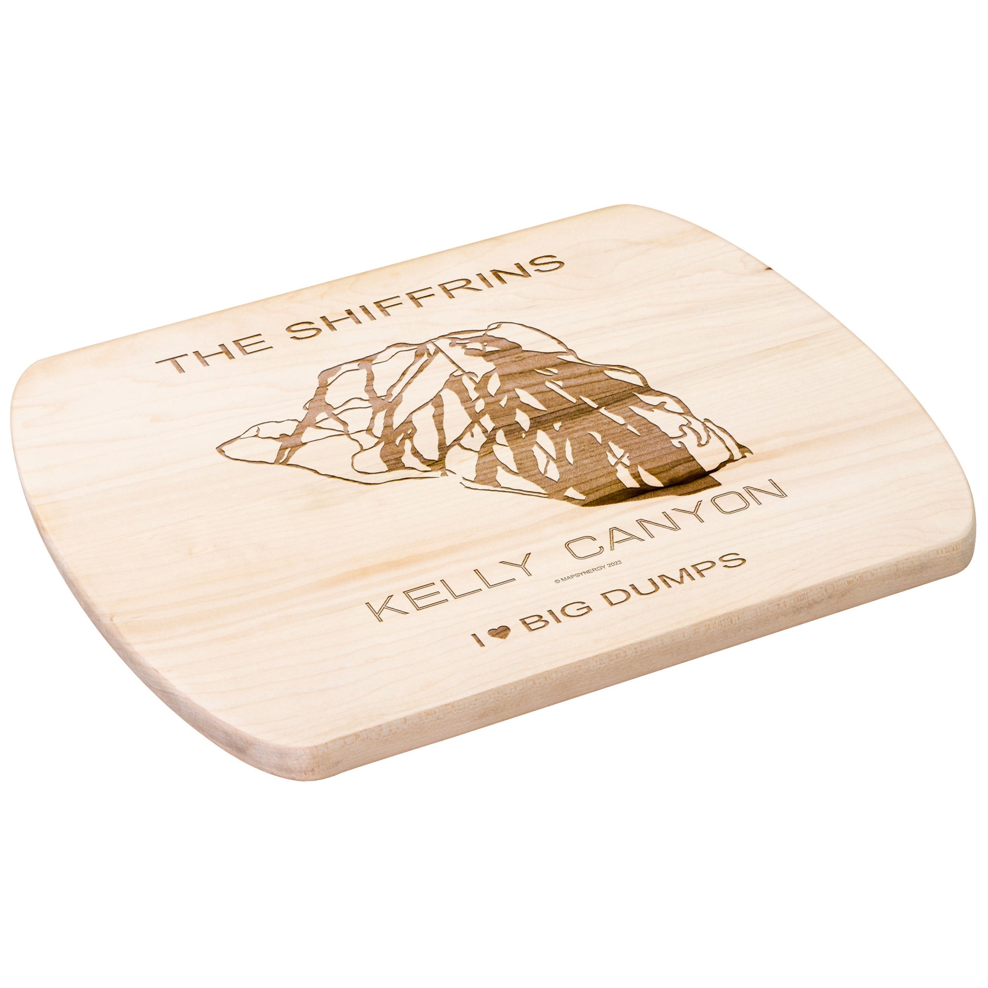 PERSONALIZED Kelly Canyon , Idaho SKI TRAIL MAP CUTTING BOARD - Powderaddicts