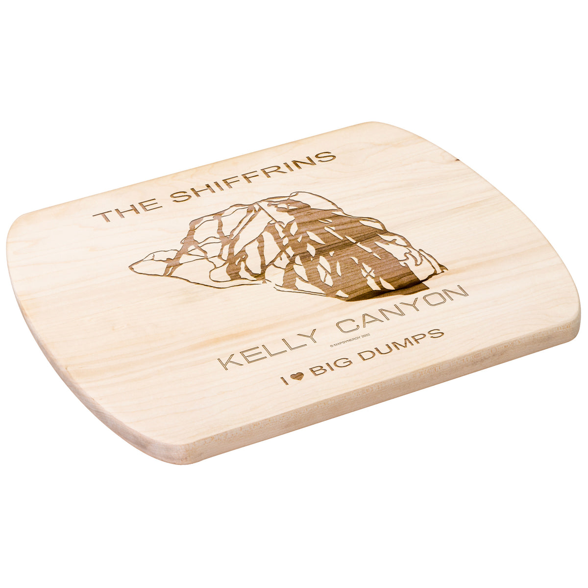 PERSONALIZED Kelly Canyon , Idaho SKI TRAIL MAP CUTTING BOARD