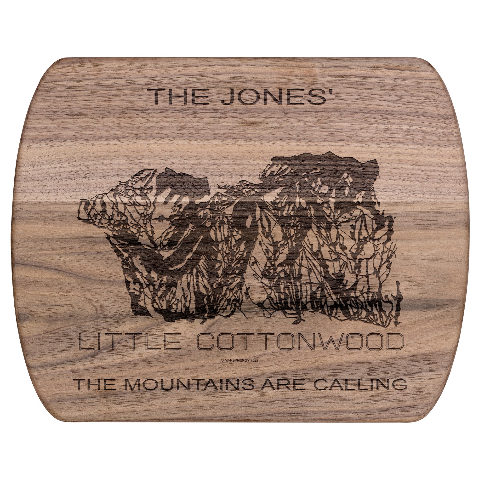 PERSONALIZED Little Cottonwood, Utah SKI TRAIL MAP CUTTING BOARD