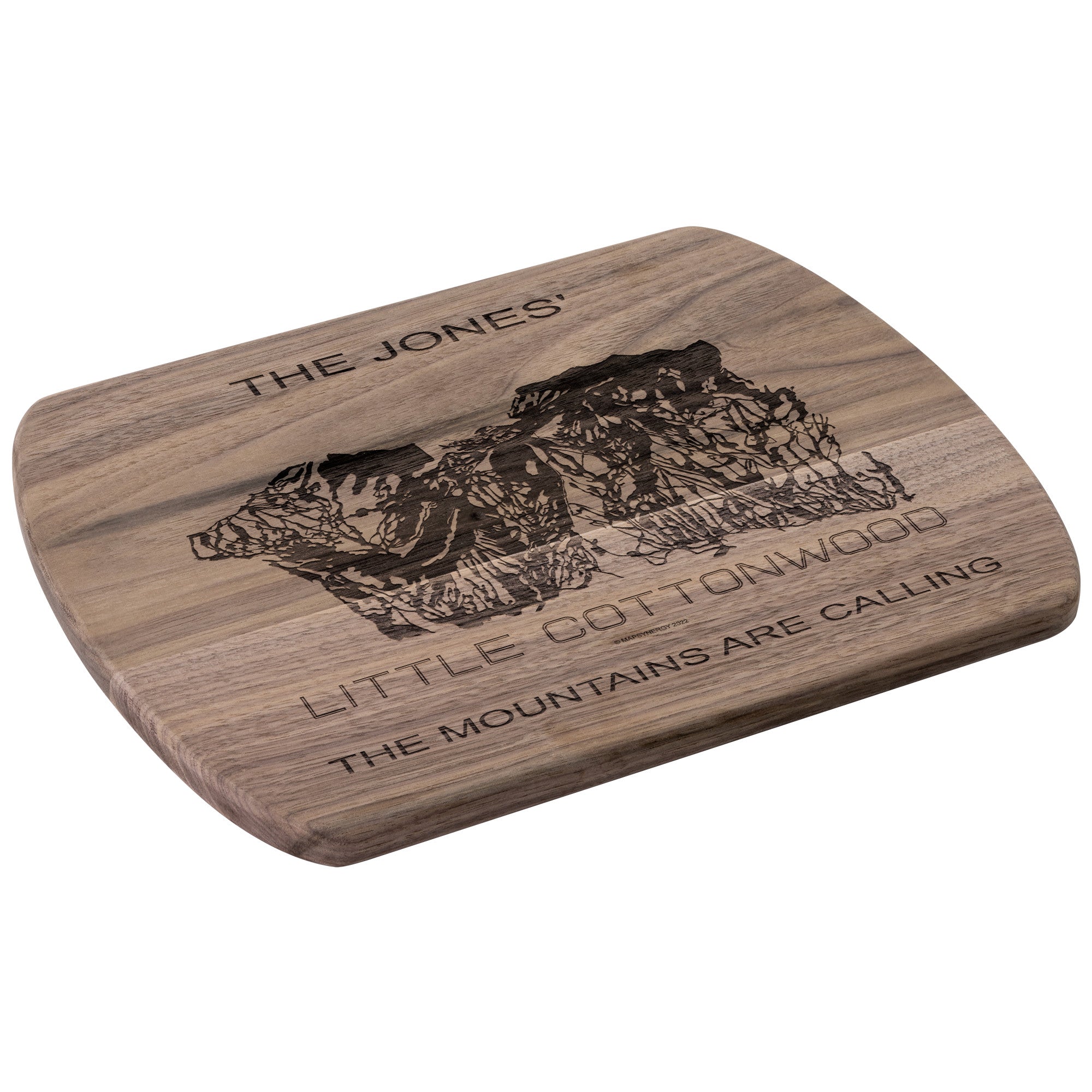 PERSONALIZED Little Cottonwood, Utah SKI TRAIL MAP CUTTING BOARD