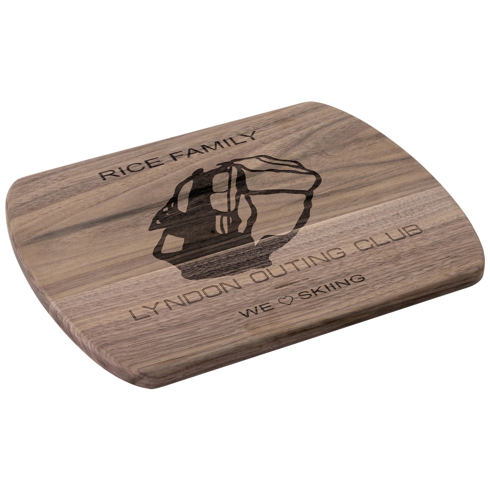 PERSONALIZED Lyndon Outing Club, Vermont  SKI TRAIL MAP CUTTING BOARD