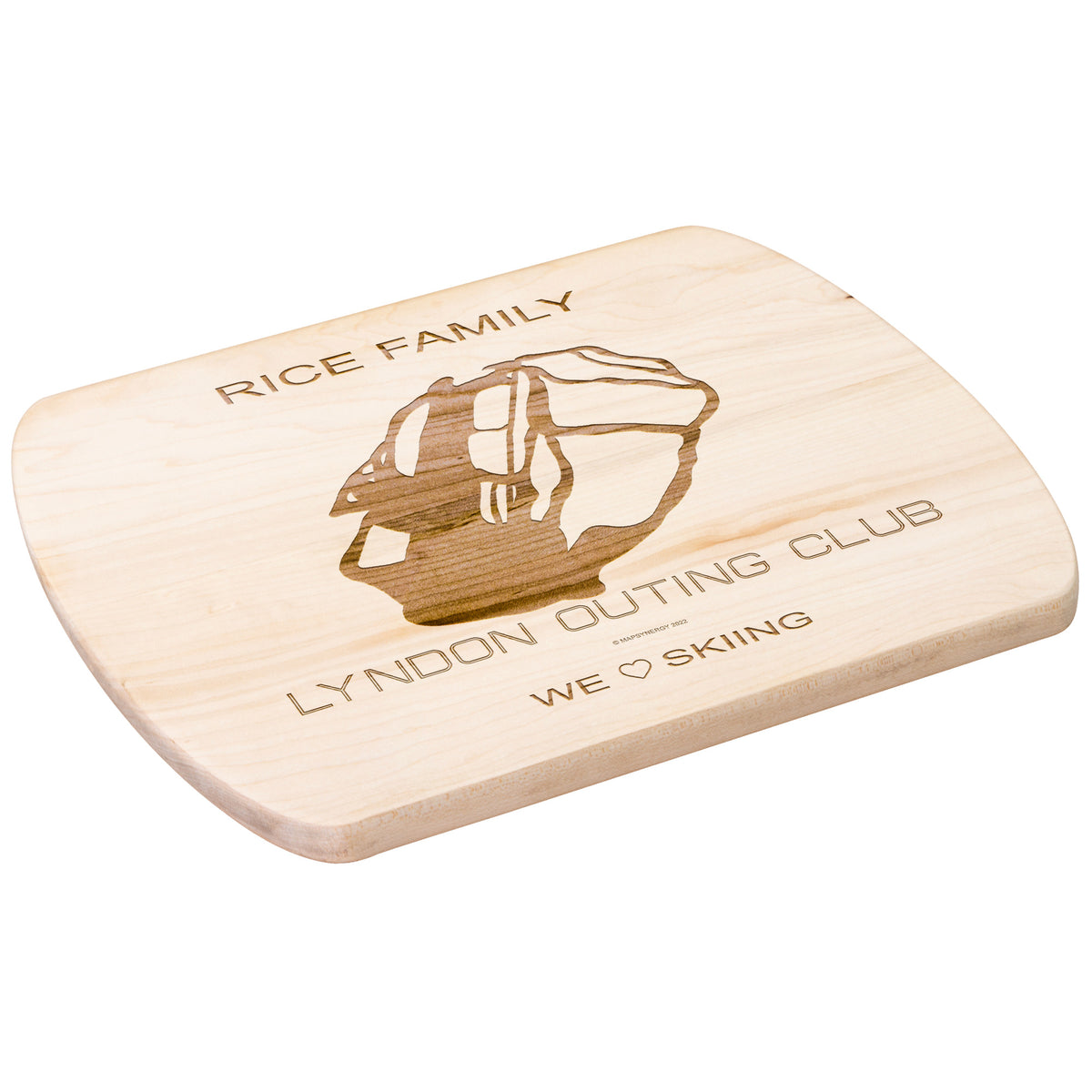 PERSONALIZED Lyndon Outing Club, Vermont  SKI TRAIL MAP CUTTING BOARD