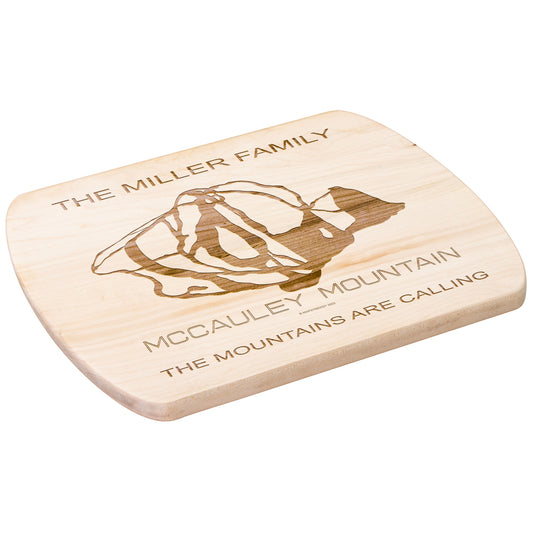 PERSONALIZED MCCAULEY MOUNTAIN, NEW YORK SKI TRAIL MAP CUTTING BOARD