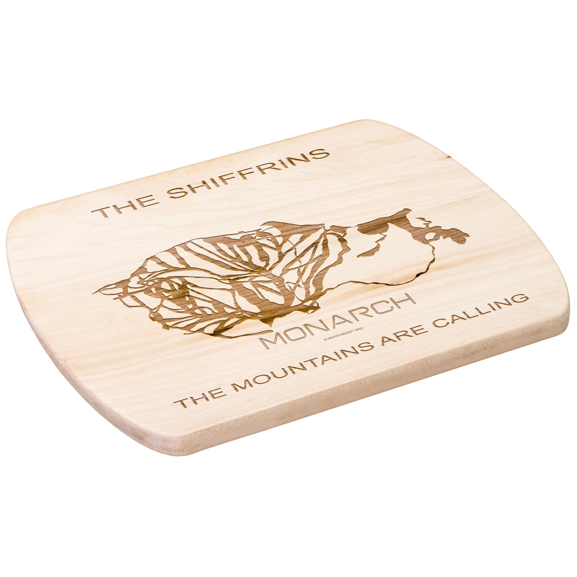 PERSONALIZED Monarch ,Colorado SKI TRAIL MAP CUTTING BOARD