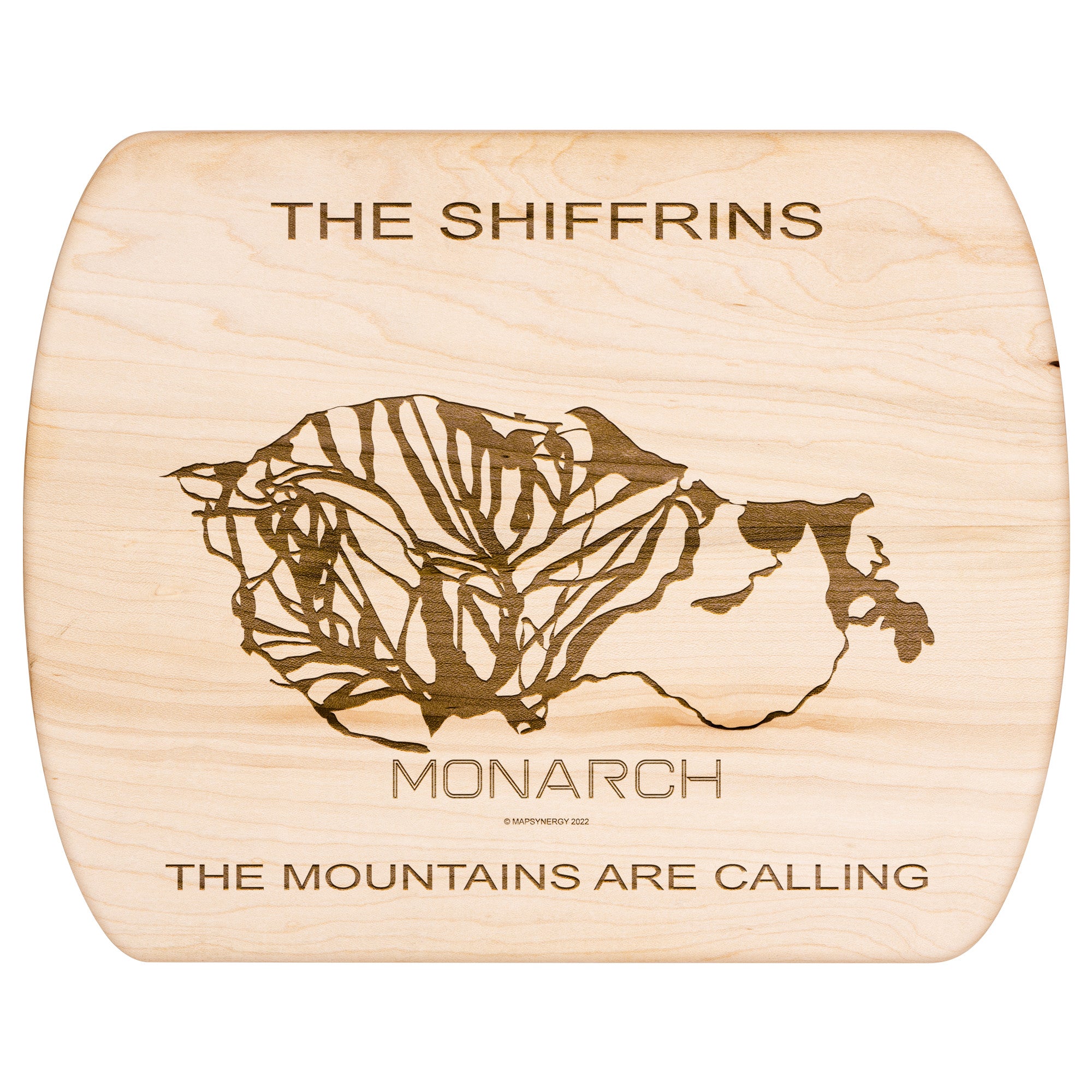 PERSONALIZED Monarch ,Colorado SKI TRAIL MAP CUTTING BOARD