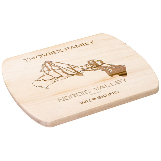 PERSONALIZED Nordic Valley, Utah SKI TRAIL MAP CUTTING BOARD