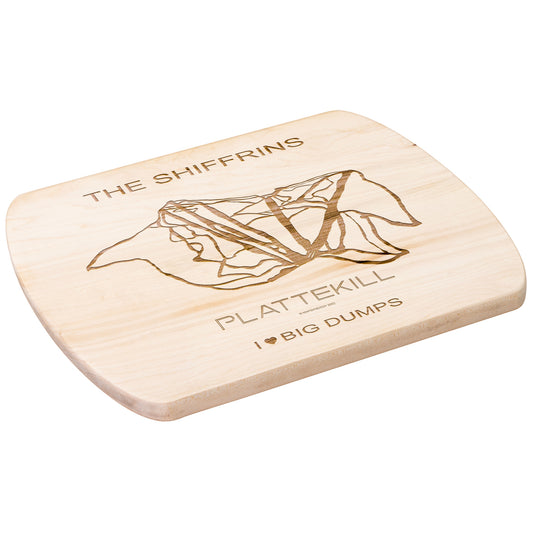 PERSONALIZED PLATTEKILL, NEW YORK SKI TRAIL MAP CUTTING BOARD