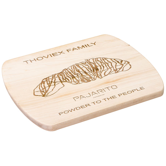 PERSONALIZED Pajarito , New Mexico SKI TRAIL MAP CUTTING BOARD
