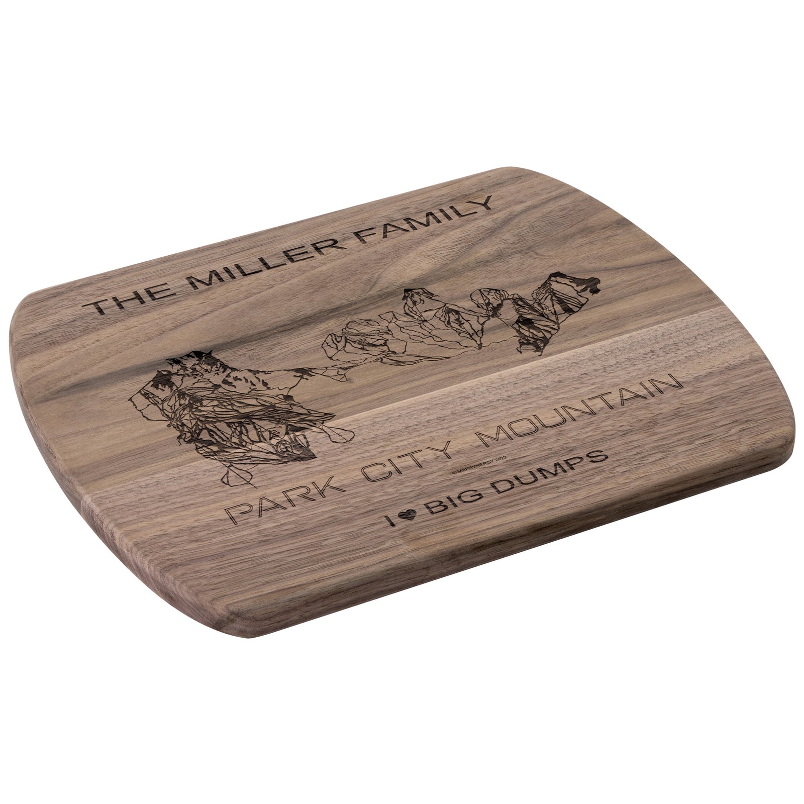 PERSONALIZED Park City Mountain ,Utah SKI TRAIL MAP CUTTING BOARD