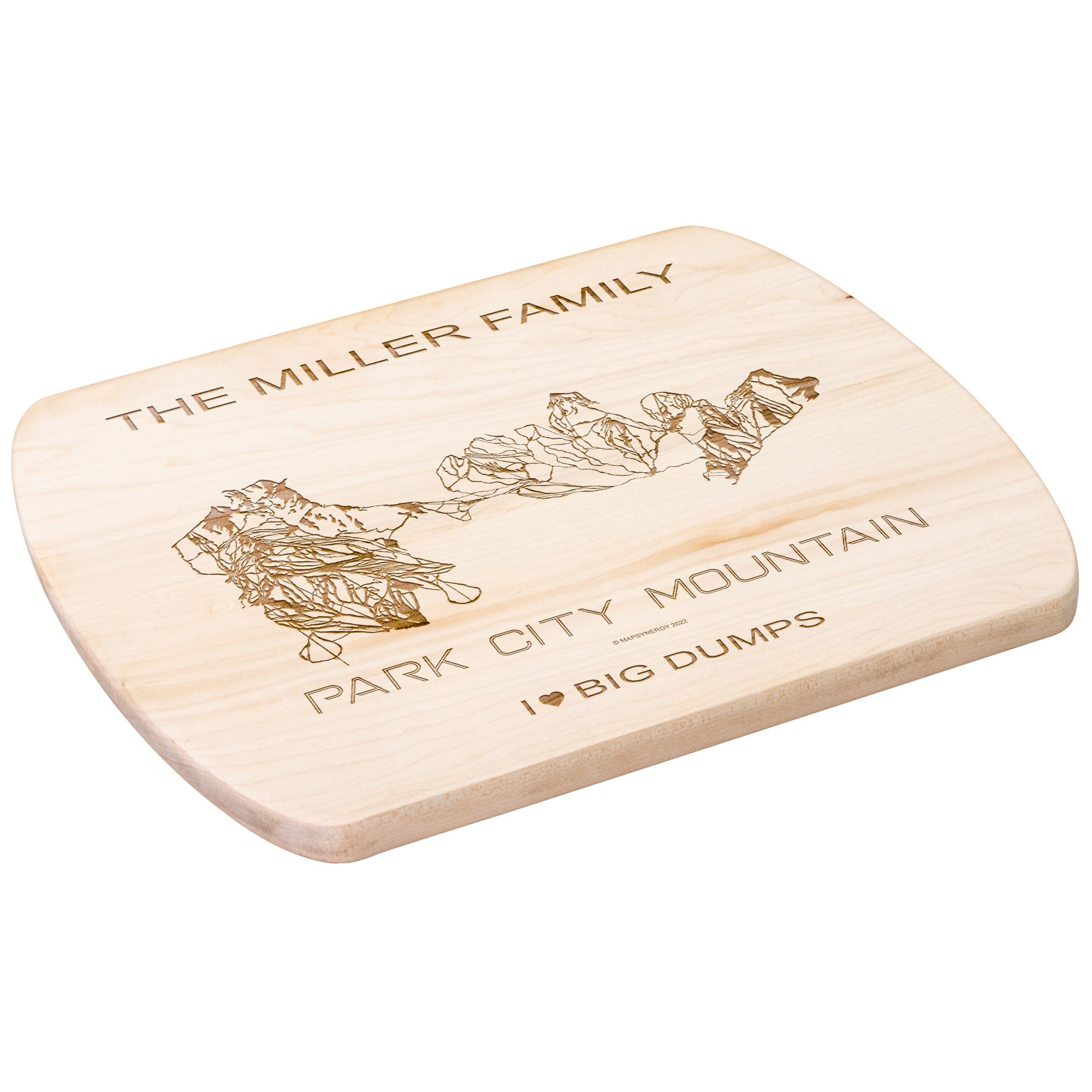 PERSONALIZED Park City Mountain ,Utah SKI TRAIL MAP CUTTING BOARD